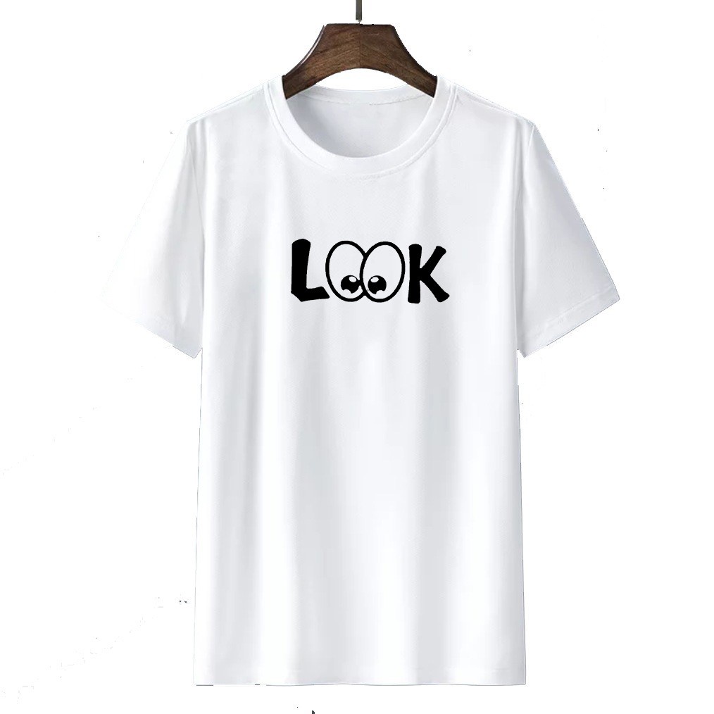 Tshirt Baju Kaos Distro Look / Kaos Distro Pria Wanita