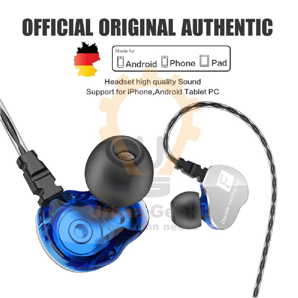 Quality Knowledge Zenith QKZ CK9 In Ear Earphone with Microphone alt KZ