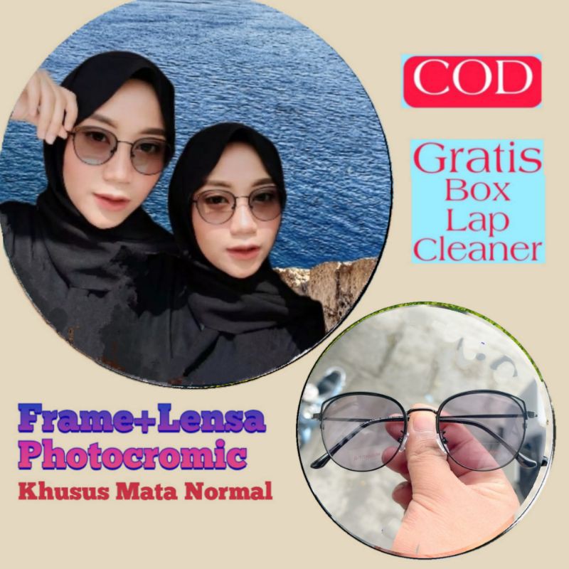 Kacamata Photocromic Normal wanita 1308