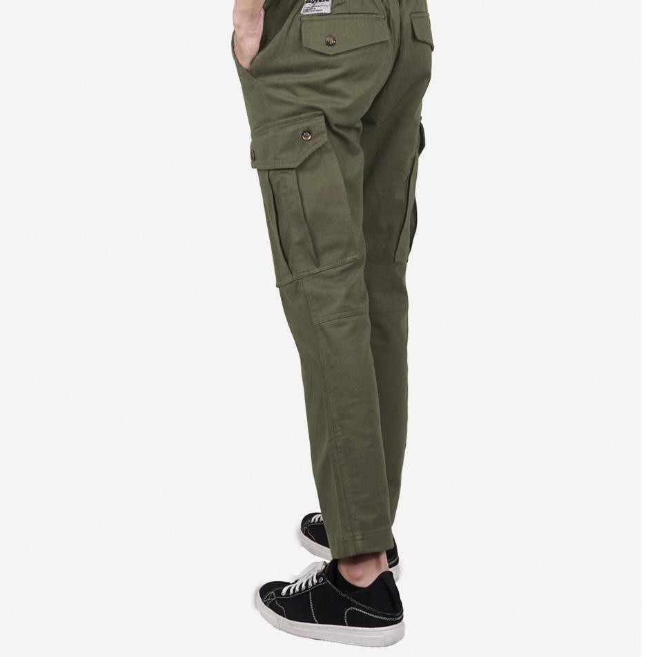 Neew..collection GutenInc - Leone Cargo Pants Olive / Celana Kargo Chino Pria E40D06 sale