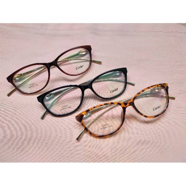 Frame Kacamata Cartierr Cat Eyes 2120