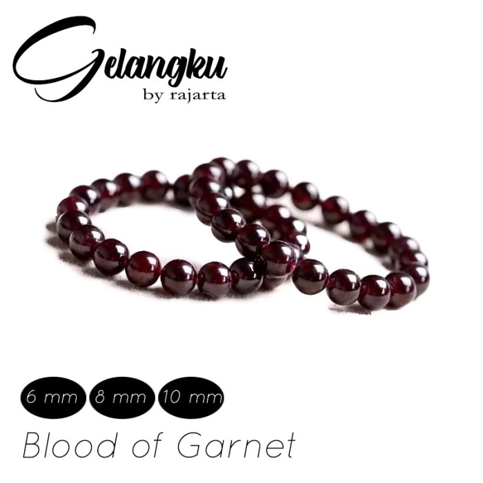 Gelangku Blood Of Red Garnet Full Beads