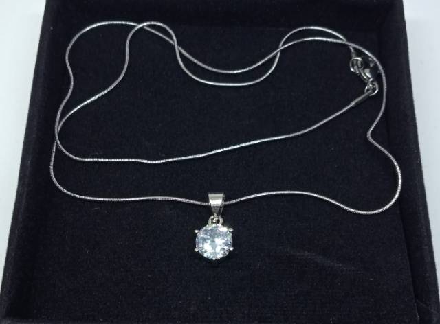 AC2. Kalung xuping wanita lapis emas dgn mata zircon