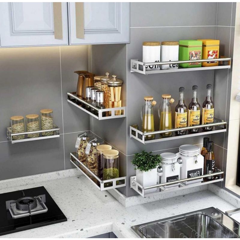 Rak dapur / rak gantung dapur wall mounted Stainless steel
