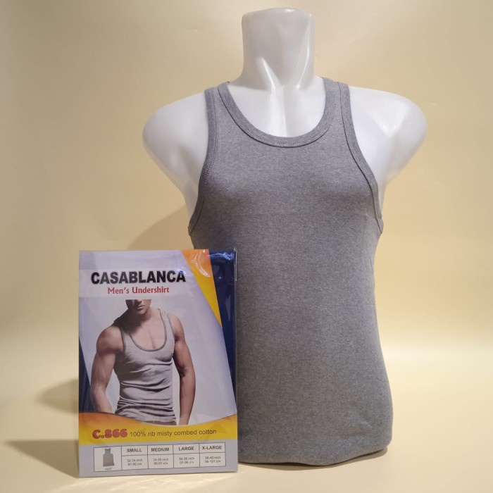 Kaos Singlet Pria Casablanca C 866 ISI-1 PCS