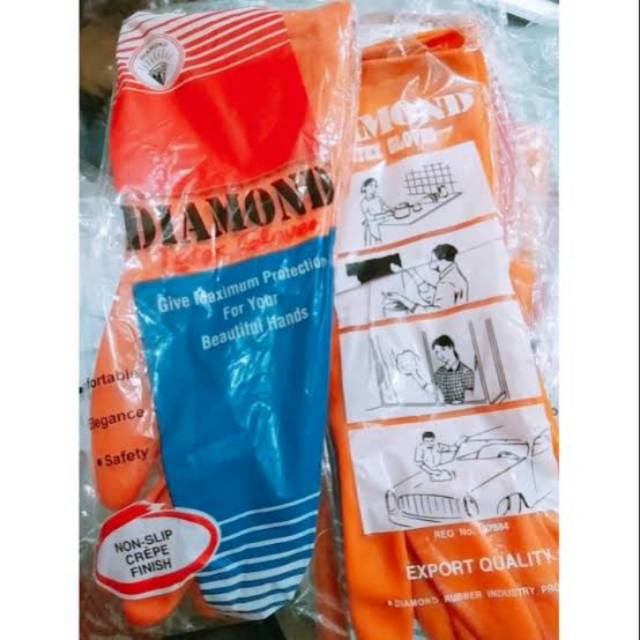 Sarung Tangan Karet Diamond Asli