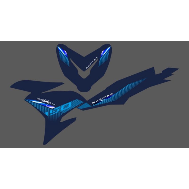 STRIPING STICKER Y15ZR MX KING 150 DOXOU EXCITER