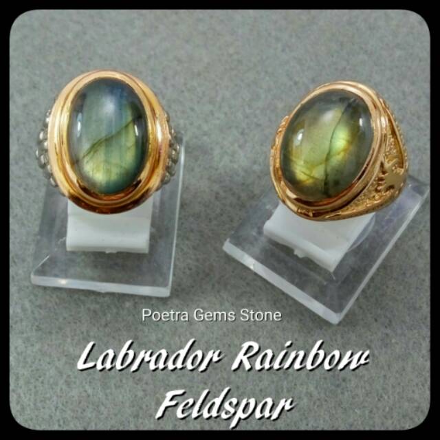 BATU CINCIN LABRADOR RAINBOW FELDSPAR LUSTER CAHAYA MAIN