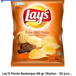 

Lay'S Fiesta Barbeque 68gr ( karton - 30pcs)