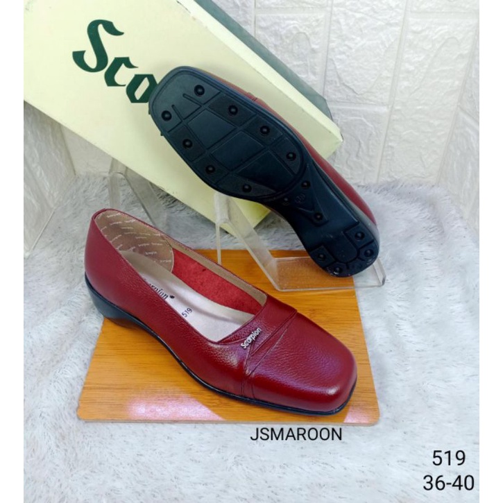 SEPATU KULIT ASLI WANITA KERJA FORMAL SCORPION 519