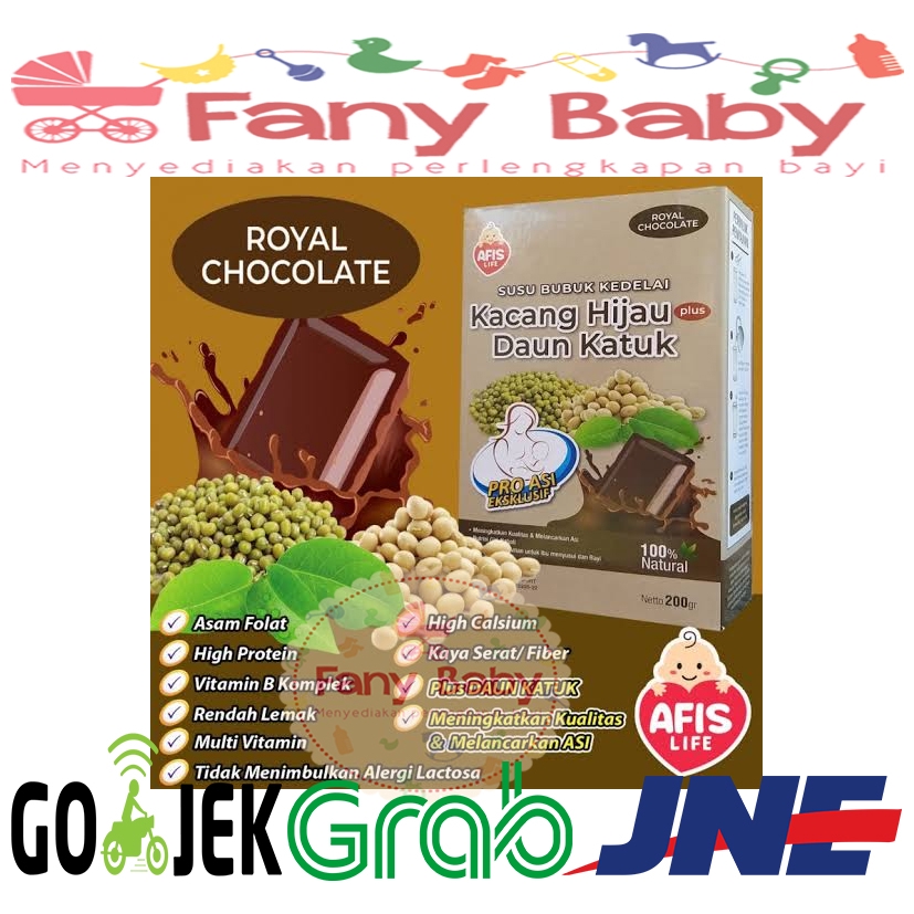 AFIS KACANG HIJAU DAUN KATUK ROYAL CHOCOLATE 200GR