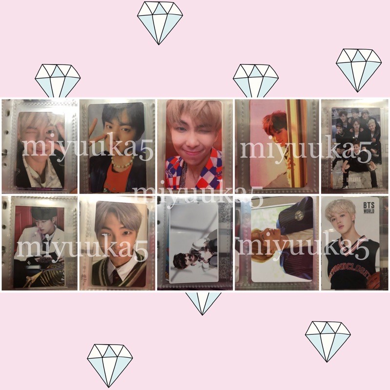 BTS OFFICIAL PHOTOCARD PC ALBUM ANSWER PERSONA MOTS 7 RM JIN SUGA JHOPE JIMIN