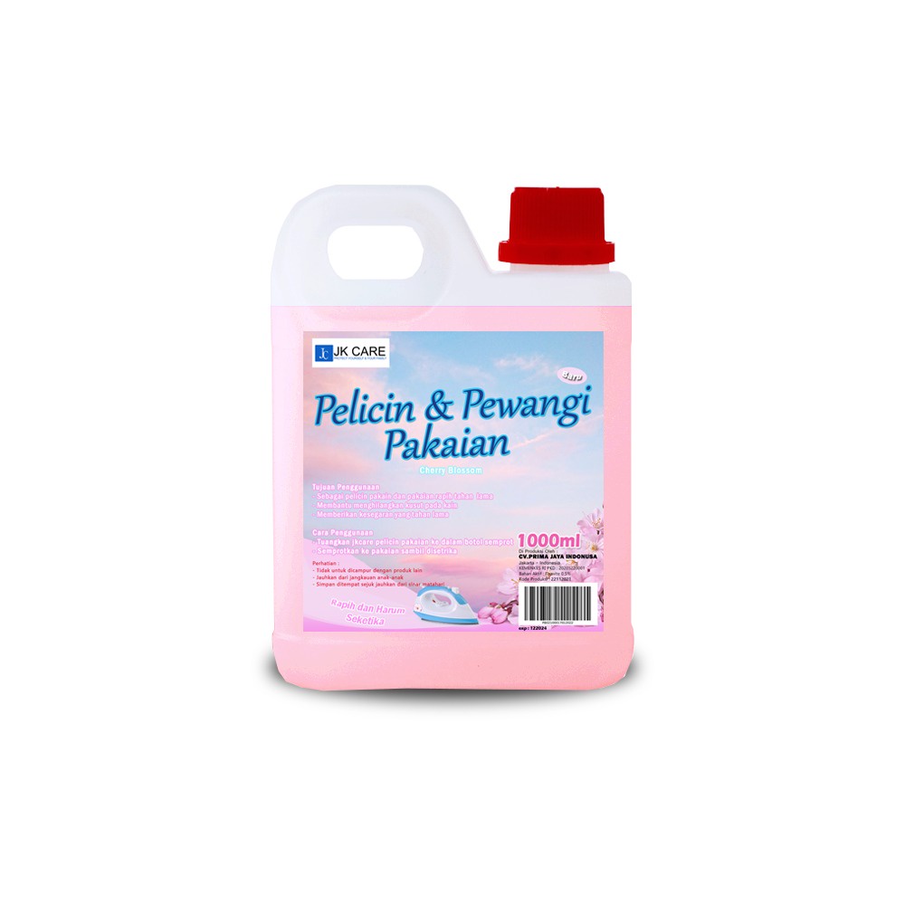 JKCARE Pelicin Dan Pewangi Pakaian Untuk Setrika 1 Liter - Cherry Blossom