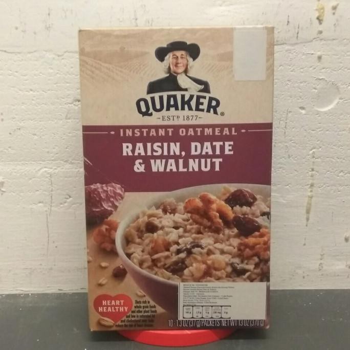 

(COD) Quaker instant oatmeal raisin, date & walnut 370gr