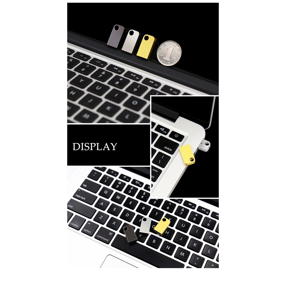 Flash Disk USB Mini High Speed Portable 4GB / 8GB / 16GB / 32GB / 64GB / 128GB Warna Hitam / Silver / Emas