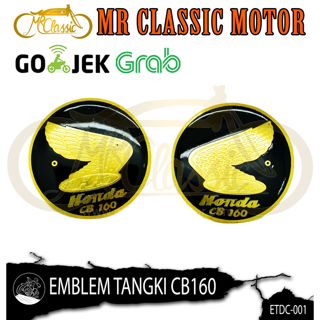 Emblem Logo Tangki Honda Dream CB160 Cembung Variasi Custom