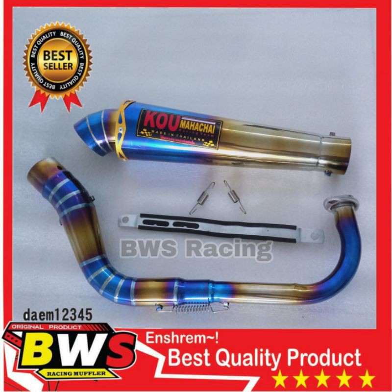 knalpot Kou BLUEMOON Mio smile Mio sporty Mio j