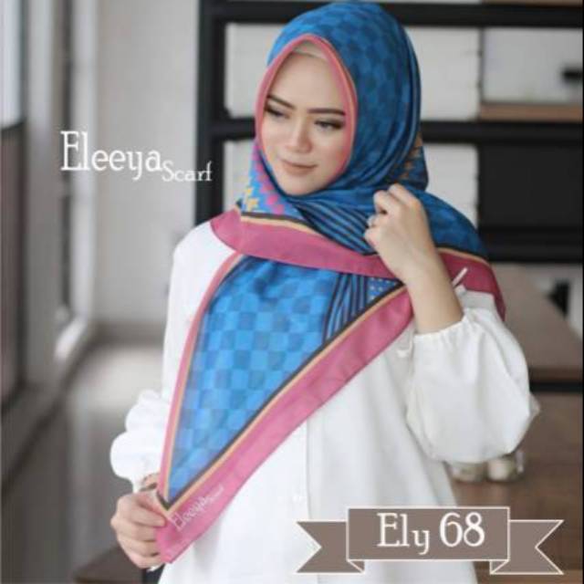 HIJAB SEGIEMPAT MOTIF ELY 68 II Eleeya Scarf