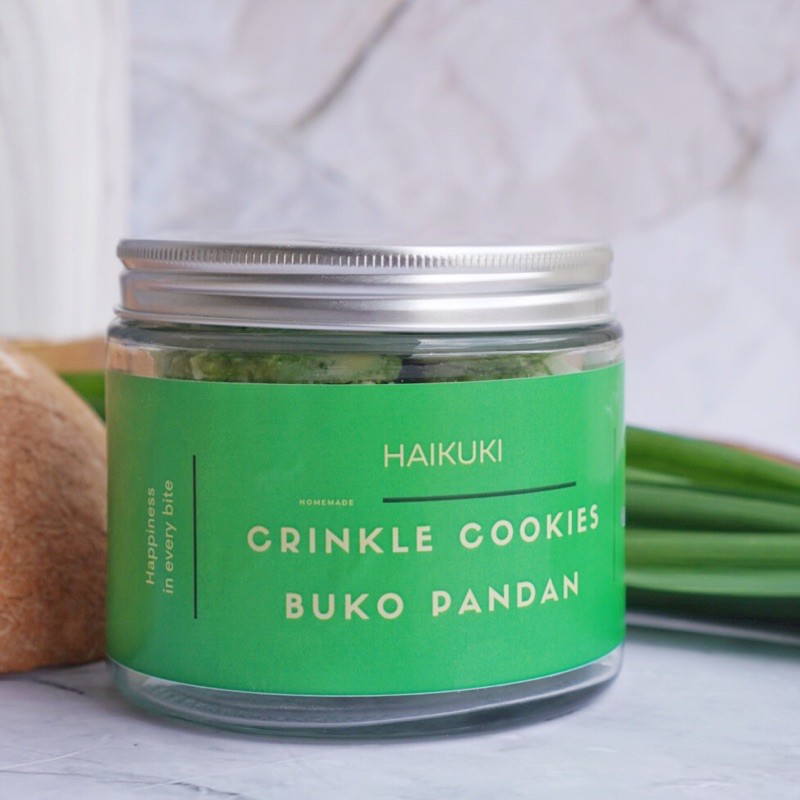 

Crinkle cookies buko pandan size small / soft cookies buko pandan
