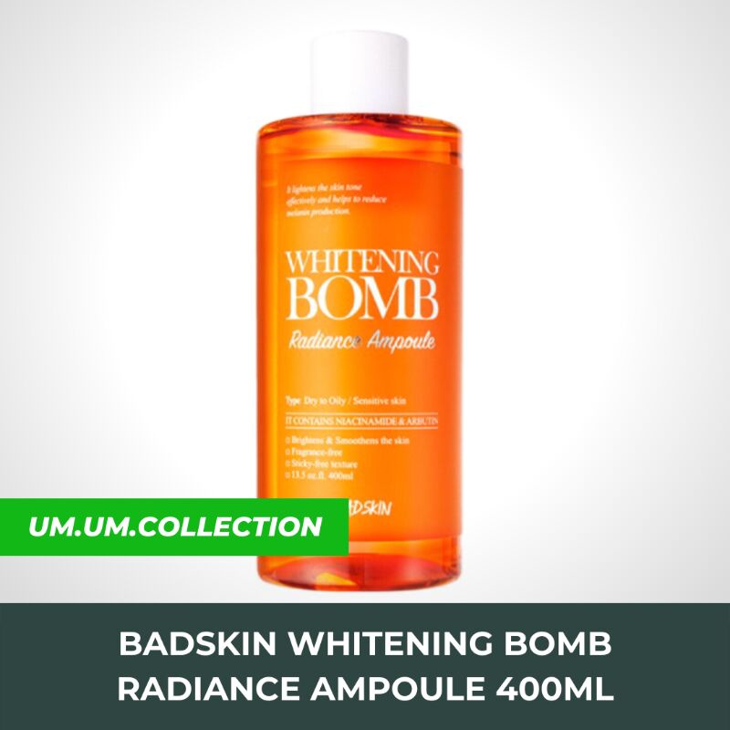 Badskin Whitening Bomb Radiance Ampoule 400ml New Murah