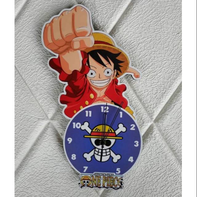 Jam dinding Luffy One Piece