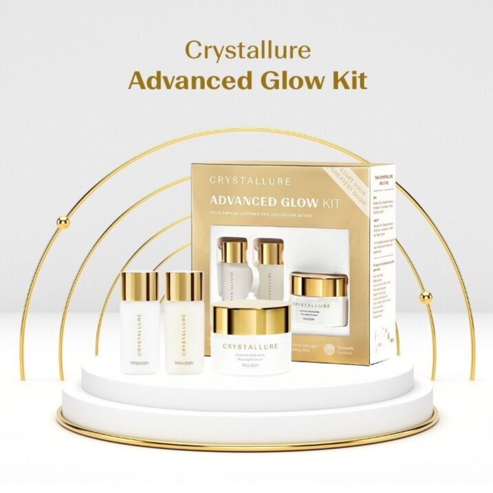 Crystallure by Wardah - Advanced Glow Kit (Produk antiaging untuk kulit glowing)