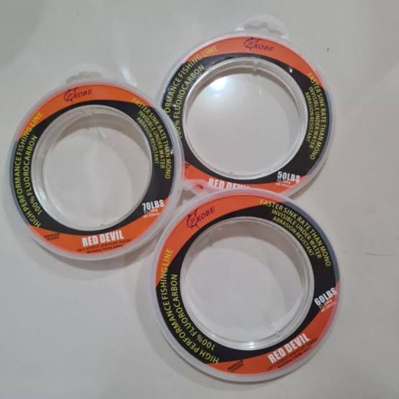 Senar Leader Fluorocarbon Kobe Red Devil