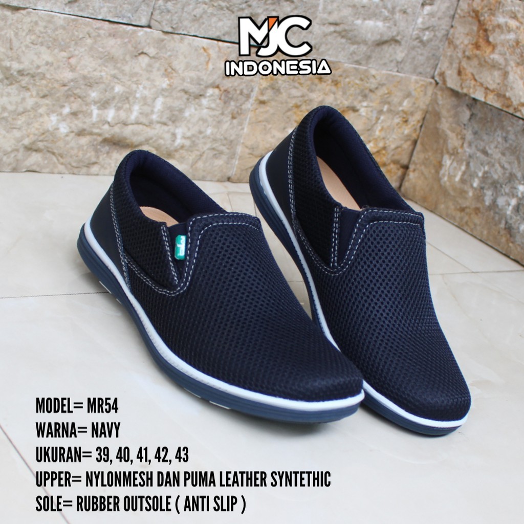 COD SEPATU PRIA CASUAL SLIP ON ORIGINAL TERLARIS MJC INDONESIA MR54A