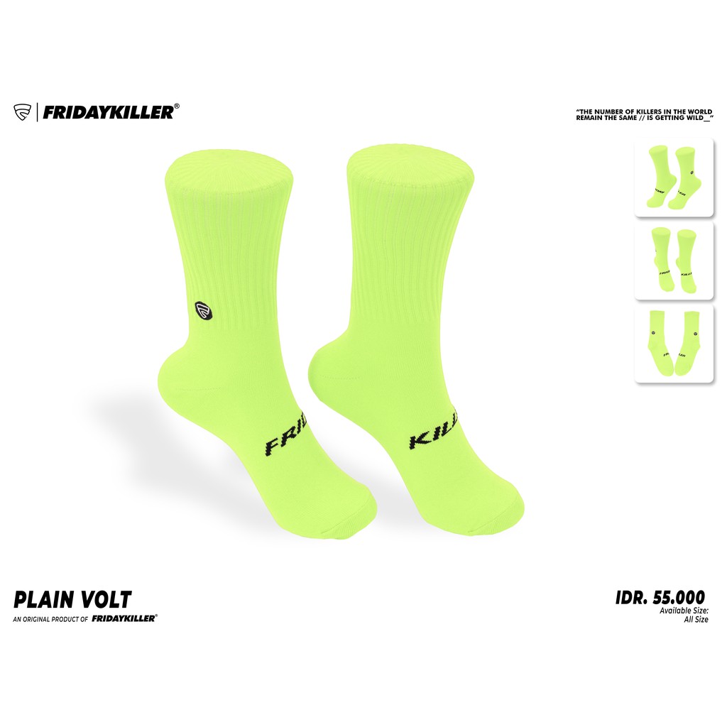 KAOS KAKI FRIDAY KILLER | PLAIN VOLT