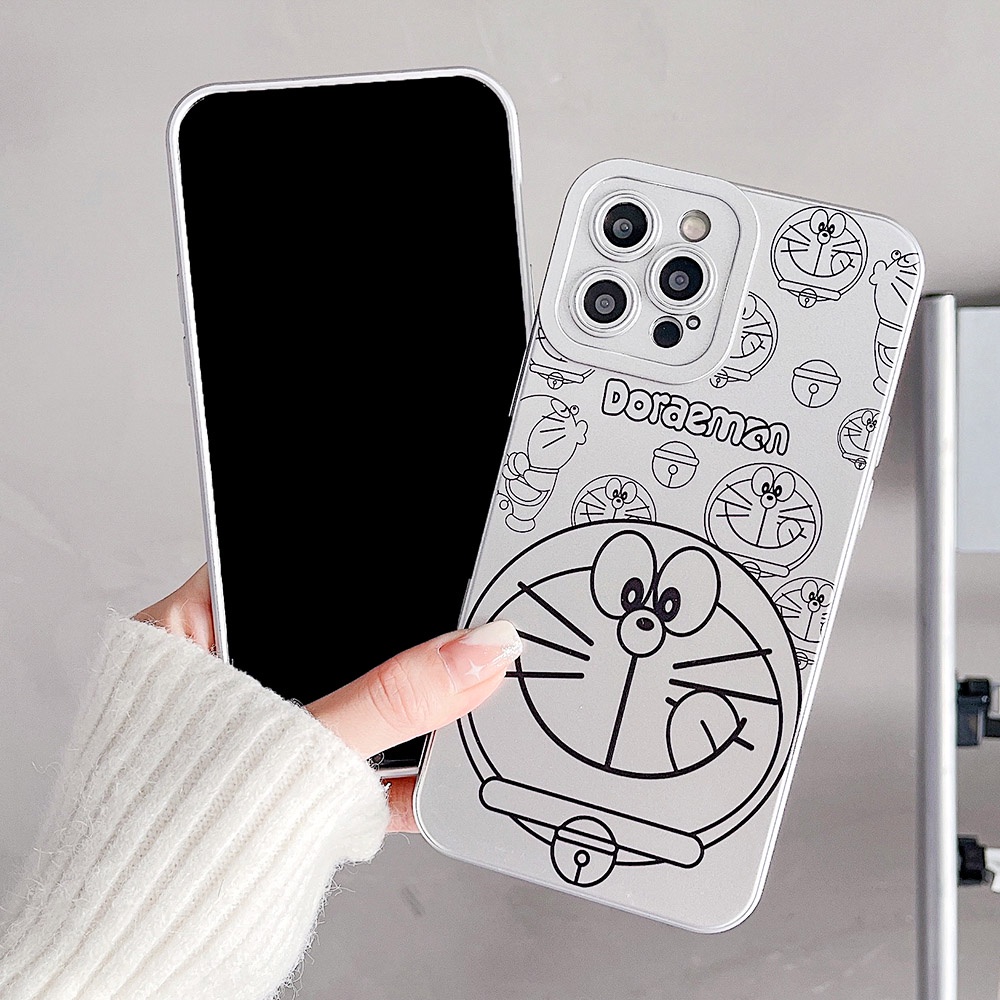 Soft Case TPU Motif Kartun Doraemon Untuk iPhone 13 12 11 Pro Max X XS Max XR 7 8 Plus SE 2020 2022