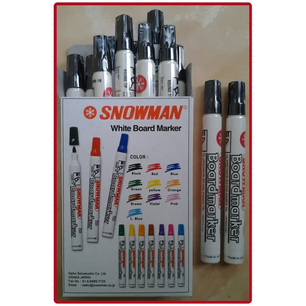 

Spidol Whiteboard Marker ( Bisa Di Hapus ) SNOWMAN