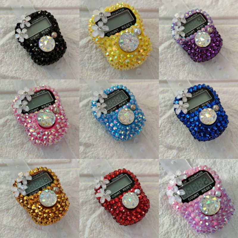 tasbih digital full blink ab warna blink bunga 2  blink cute jam hitung