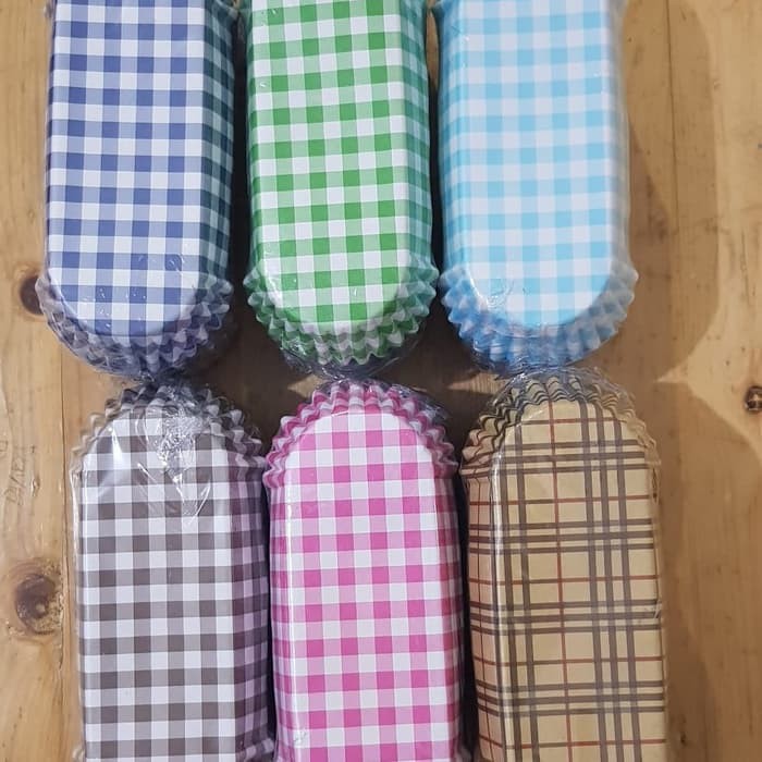 

Alas roti oval laminasi motif Tartan