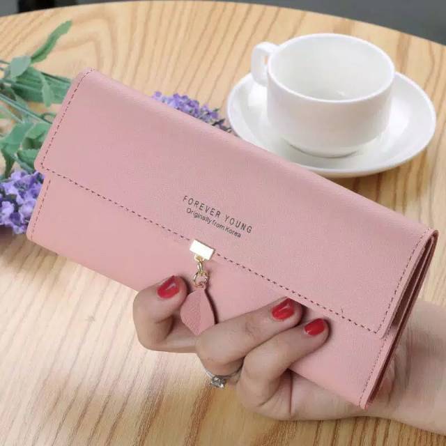 Medan Termurah KD09 Korean style Dompet  daun dompet panjang Dompet import cantik