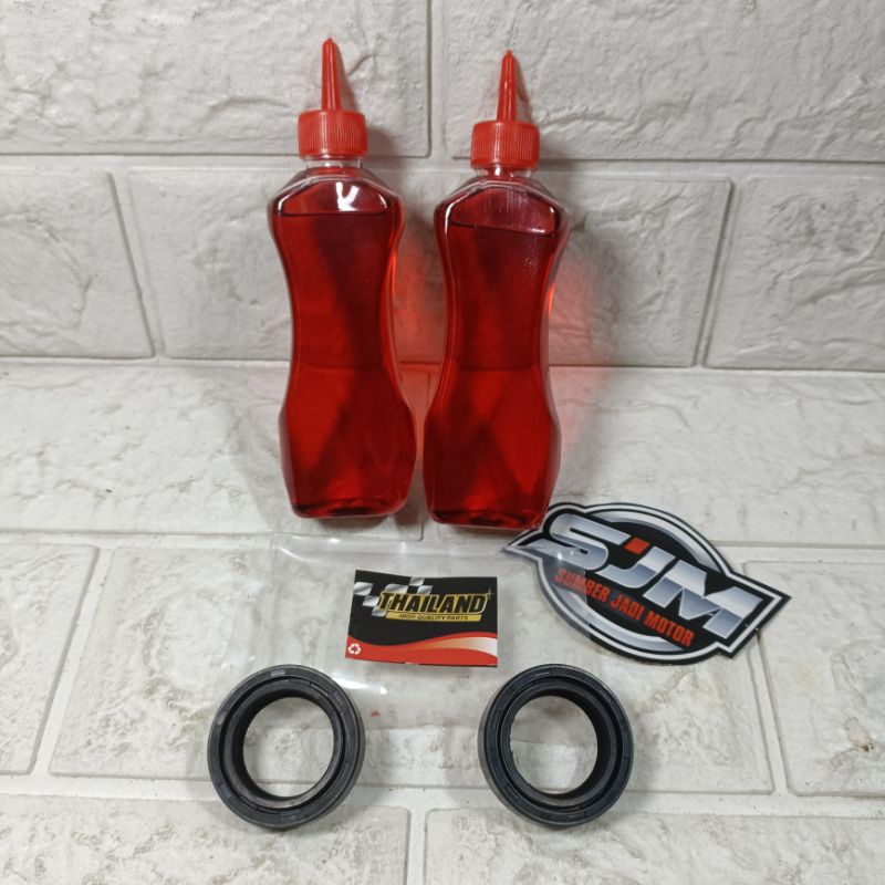 Sil seal shock depan dan oli shock satria 2t 2 tak hiu lumba SET