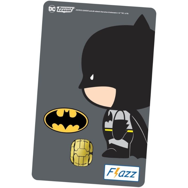 Flazz BCA CHIBI - BATMAN /JUSTICE LEAGUE EDITION ORI /Like eTOLL eMONEY Tapcash or Brizzi