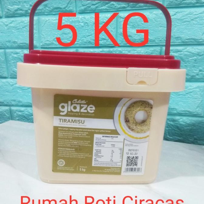 

COLATTA TIRAMISU GLAZE 5KG TOPPING DONUT RASA DIP 5 KG ---NEW---