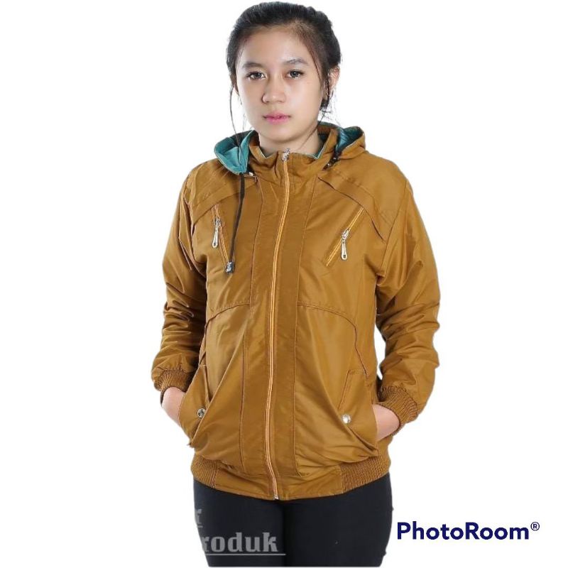 JAKET MOTOR WANITA JAKET ANTI AIR JAKET CEWEK MURAH BLESSHER JAKET BULAK BALIK BB
