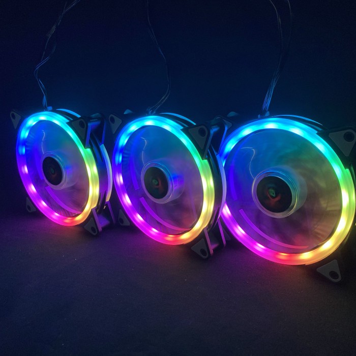 FAN RGB 3 BUAH + 1 CONTROLLER + 1 REMOTE / XBT 112R