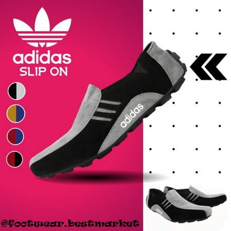 Sepatu Slop Pria Adidas Neymar Sepatu Kasual Slip On Pria Murah Termurah Trendy [BAYAR DI TEMPAT] !!