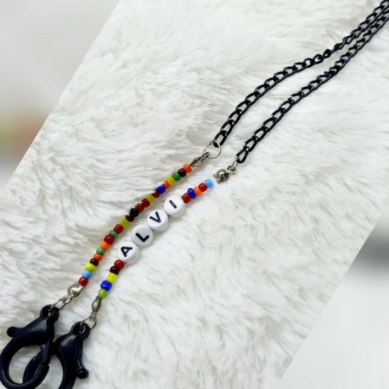 Strap masker / kalung masker / rantai masker / konektor masker rantai nama