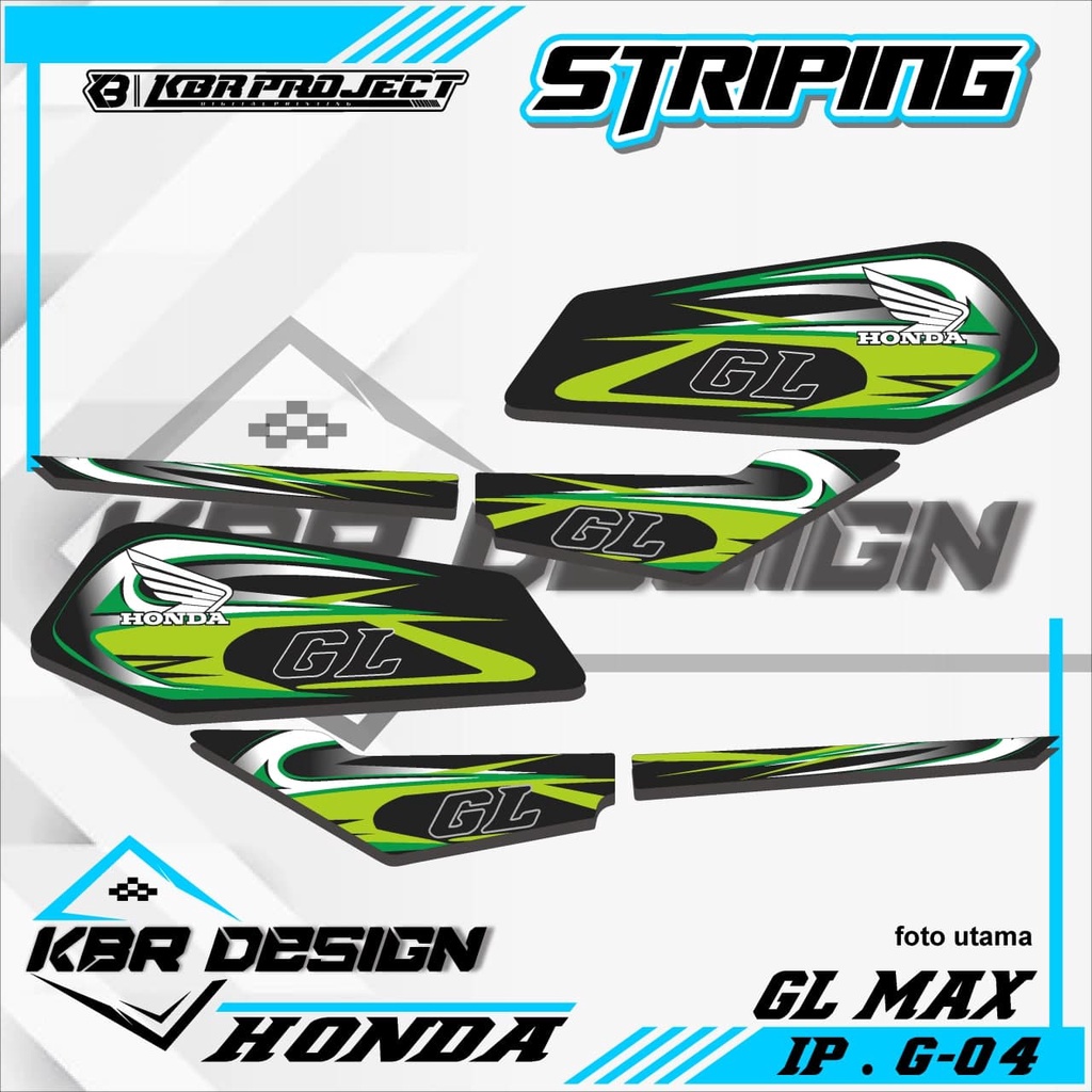 (COD) STICKER STRIPING MOTOR GL MAX - STICKER STRIPING GL MAX.04