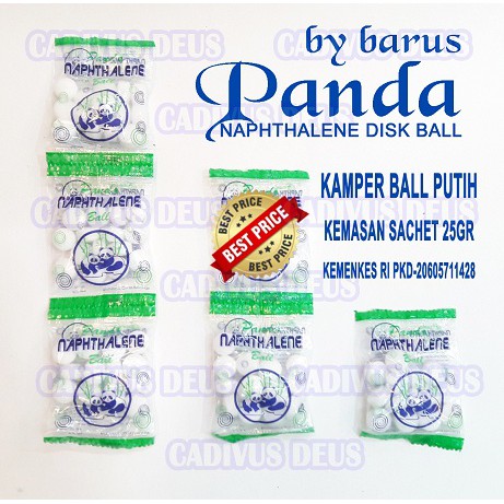 KAMPER - PUTIH - PANDA BARUS SACHET 25GR - 13BUTIR