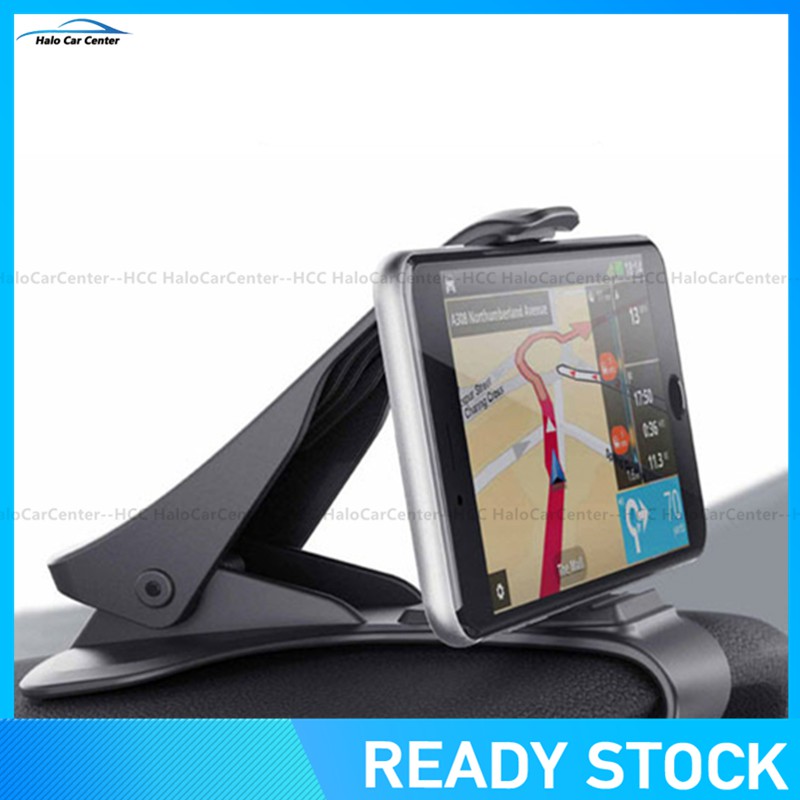 [Ready Stock]Car Phone Holder Easy Clip Mount Stand Car Phone Holder GPS Display Bracket