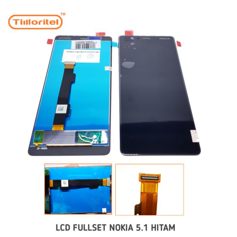 LCD FULLSET NOKIA 5.1 ORI HITAM