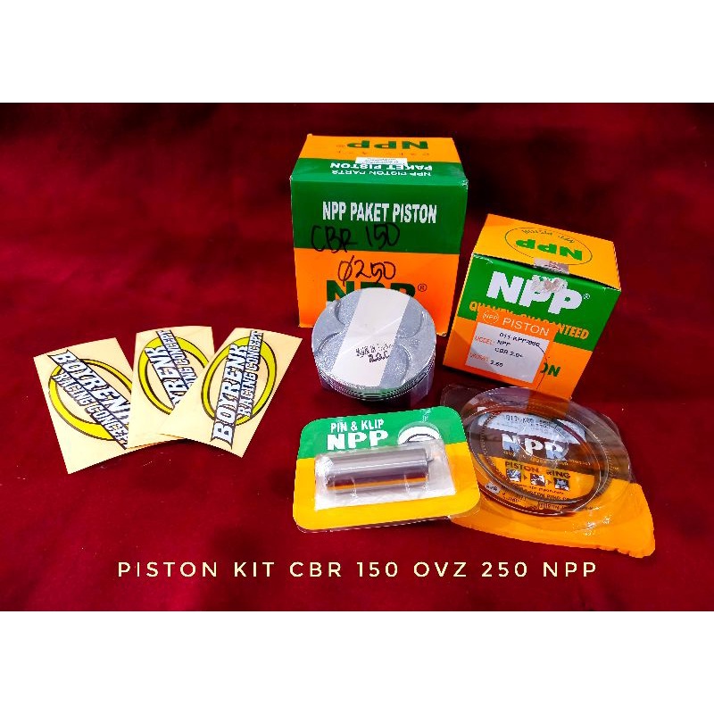 PISTON KIT CBR 150 OVZ STD,25,50,75 sd 100 NPP - BOYRENK RACING