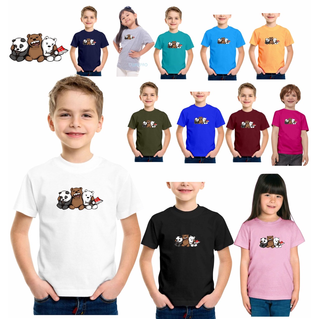 Kaos oblong anak anak bergambar print digital unisex bisa di pakai laki laki dan perempuan 004