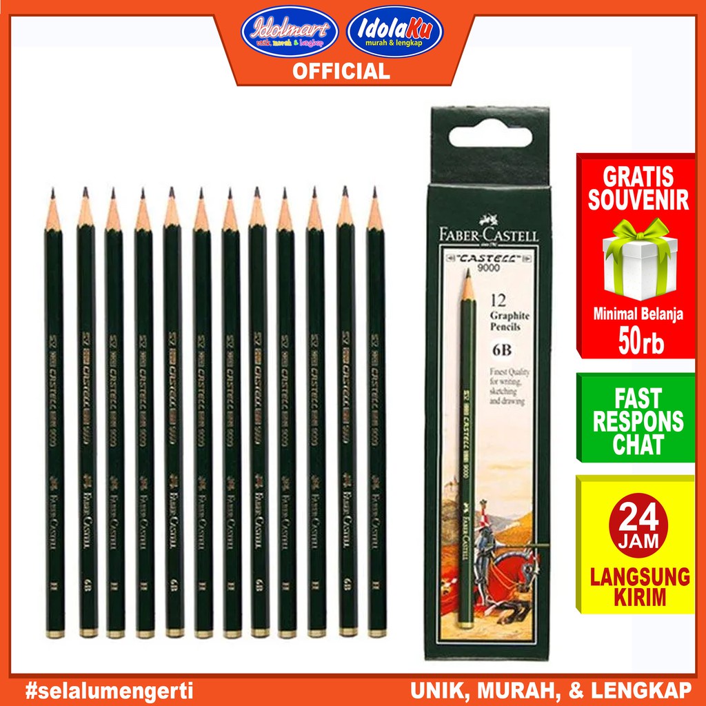 

IDOLMART Pensil Faber Castell 2B/pcs