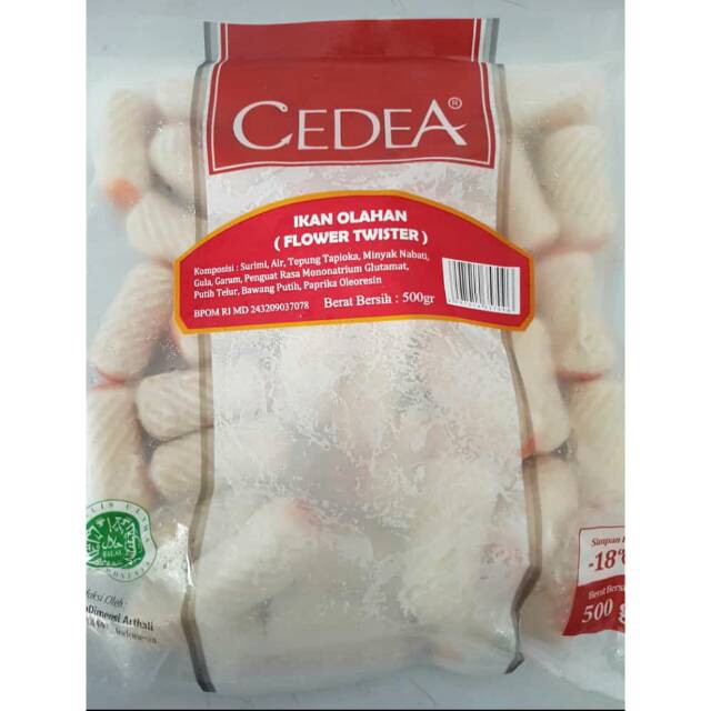 

Cedea Flower Twister 500 gr / ikan olahan flower twister / ikan oren / cedea seafood / frozen food