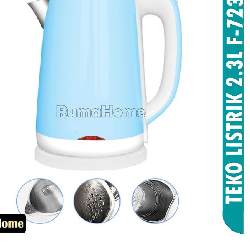 EXCLUSIVETeko listrik 2,3L / pemanas air / kettle electric / Pemanas Air STAINLESS STEEL / teko list